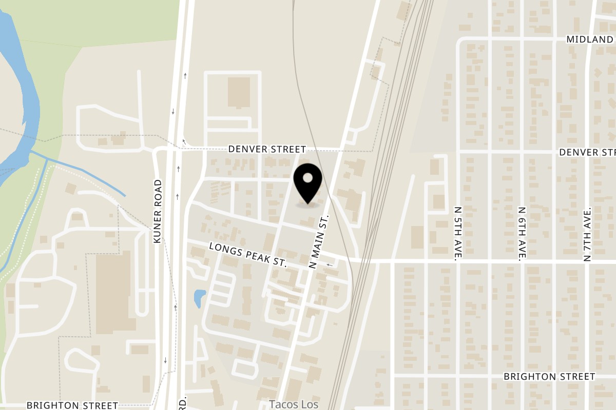 Map showing the location of Chili Shack Brighton on 361 N Main St in Brighton
